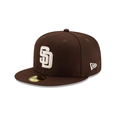 San Diego Padres Gorra | New Era MLB Authentic Collection Alt 59fifty Fitted Cap Mexico - Marrom